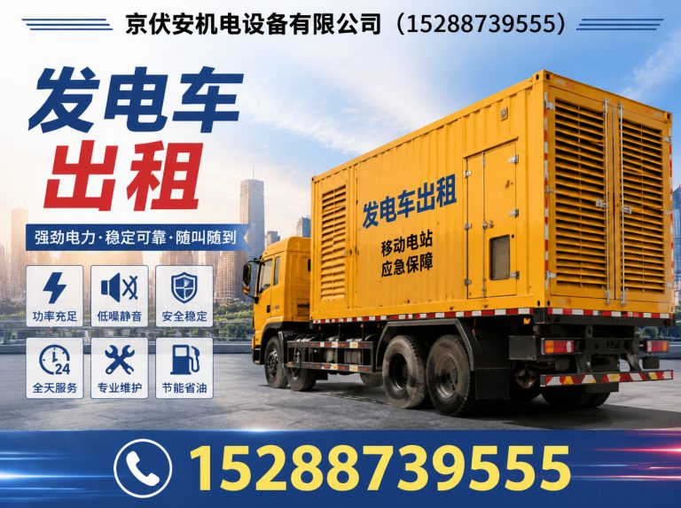 怒江发电机租赁展示图